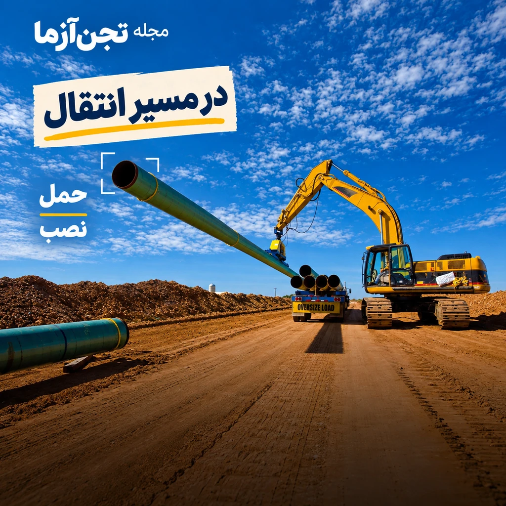 تصویر مفهومی لولههای غولپیکر چطور نصب میشوند؟