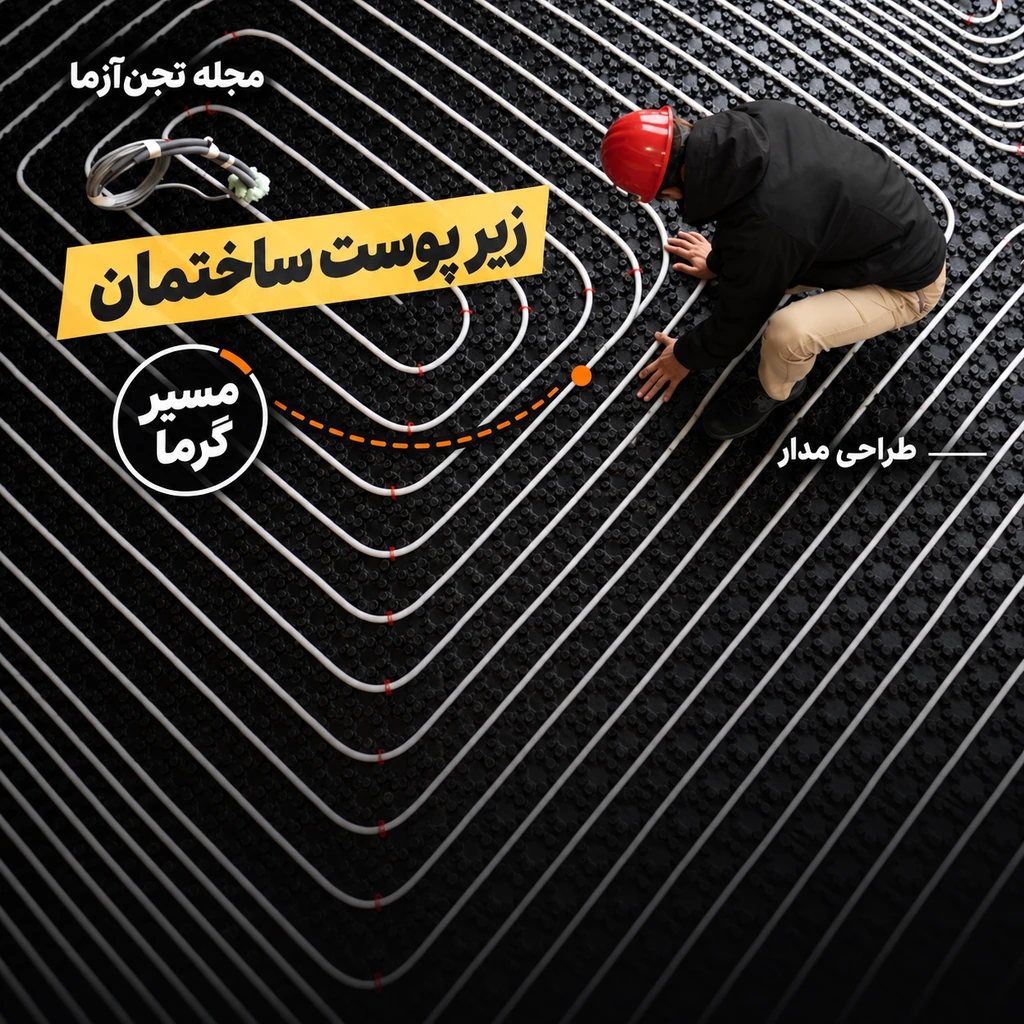 چرا گرمایش از کف اینهمه لوله دارد؟ راهنمای مدارها، فاصله لوله و اجرای درست